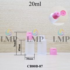 Chai thủy tinh nắp bật trơn mờ