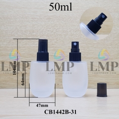 Chai thủy tinh bầu đầu phun sương sọc