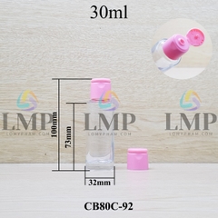 Chai thủy tinh nắp bật trơn mờ