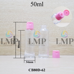 Chai thủy tinh nắp bật trơn mờ