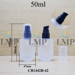 Chai thủy tinh bầu đầu xịt giọt 1 viền