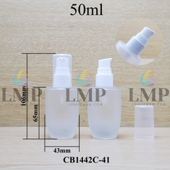 Chai thủy tinh bầu đầu xịt giọt 1 viền