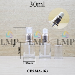Chai thủy tinh vát đầu xịt giọt xi 30ml