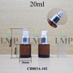 Chai thủy tinh nâu đầu giọt giọt xi