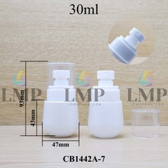 Chai thủy tinh bầu đầu phun sương trơn