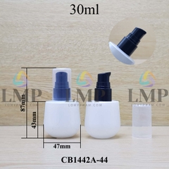 Chai thủy tinh bầu đầu xịt giọt 1 viền