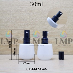Chai thủy tinh bầu đầu nhôm giọt cao
