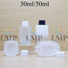 Chai thủy tinh bầu nắp vặn trơn