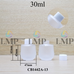 Chai thủy tinh bầu nắp vặn trơn