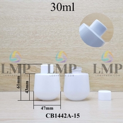 Chai thủy tinh bầu nắp vặn trơn