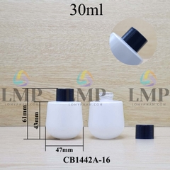 Chai thủy tinh bầu nắp vặn trơn