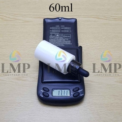 Chai PETG vai ngang nắp bóp khoen nhựa 60ml