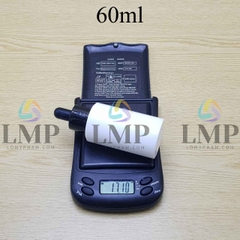 Chai PETG vai ngang nắp bóp khoen nhựa 60ml