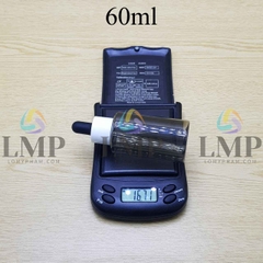 Chai PETG vai ngang nắp bóp khoen nhựa 60ml