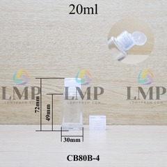 Chai thủy tinh nắp bật sọc