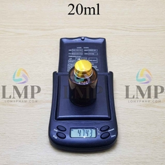 Chai thủy tinh nâu nắp nhôm cuốn