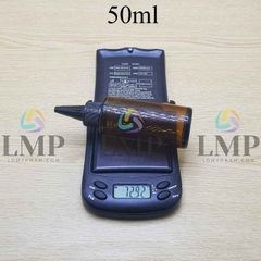 Chai thủy tinh nâu nắp nhọn sọc