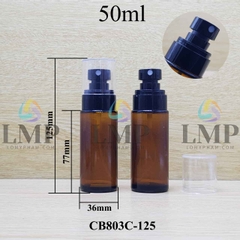 Chai thủy tinh nâu đầu phun sương loại nhỏ
