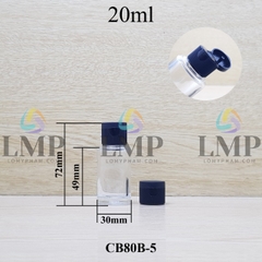 Chai thủy tinh nắp bật sọc