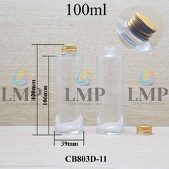 Chai thủy tinh nắp nhôm cuốn