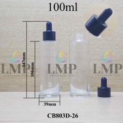 Chai thủy tinh nắp bóp khoen nhôm