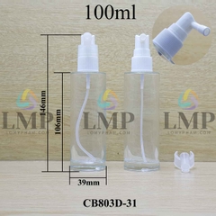 Chai thủy tinh đầu xịt mũi 90 độ