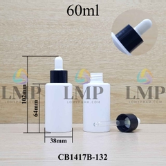 Chai PETG vai ngang nắp bóp khoen nhựa 60ml