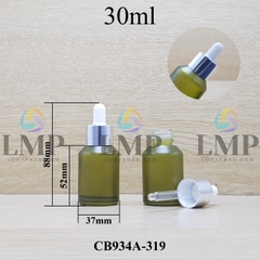 Chai thủy tinh vát nắp bóp khoen nhôm 30ml