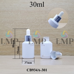 Chai thủy tinh vát nắp bóp khoen nhôm 30ml
