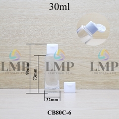 Chai thủy tinh nắp bật sọc