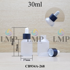 Chai thủy tinh vát nắp bóp khoen nhôm 30ml