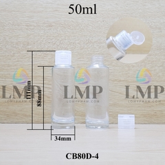 Chai thủy tinh nắp bật sọc