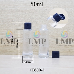 Chai thủy tinh nắp bật sọc