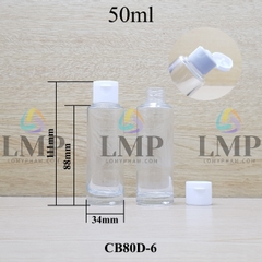Chai thủy tinh nắp bật sọc