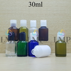 Chai thủy tinh vát nắp nhấn 30ml