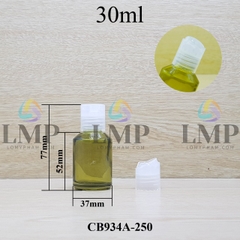 Chai thủy tinh vát nắp nhấn 30ml