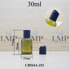 Chai thủy tinh vát nắp nhấn 30ml