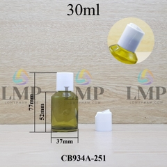 Chai thủy tinh vát nắp nhấn 30ml