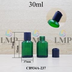 Chai thủy tinh vát nắp nhấn 30ml