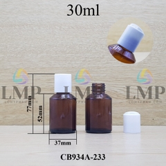 Chai thủy tinh vát nắp nhấn 30ml