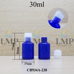 Chai thủy tinh vát nắp nhấn 30ml