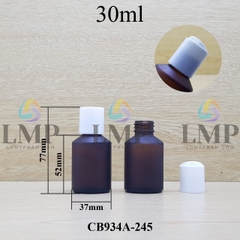 Chai thủy tinh vát nắp nhấn 30ml