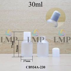 Chai thủy tinh vát nắp nhấn 30ml