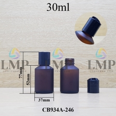 Chai thủy tinh vát nắp nhấn 30ml