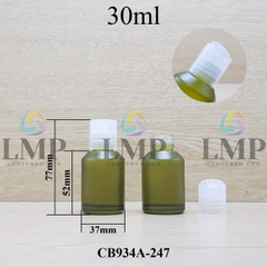 Chai thủy tinh vát nắp nhấn 30ml