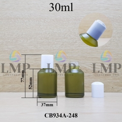 Chai thủy tinh vát nắp nhấn 30ml