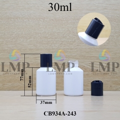 Chai thủy tinh vát nắp nhấn 30ml