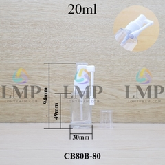 Chai thủy tinh đầu xịt mũi 360 độ