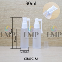 Chai thủy tinh đầu xịt mũi 360 độ