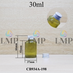 Chai thủy tinh vát nắp nhôm cuốn 30ml